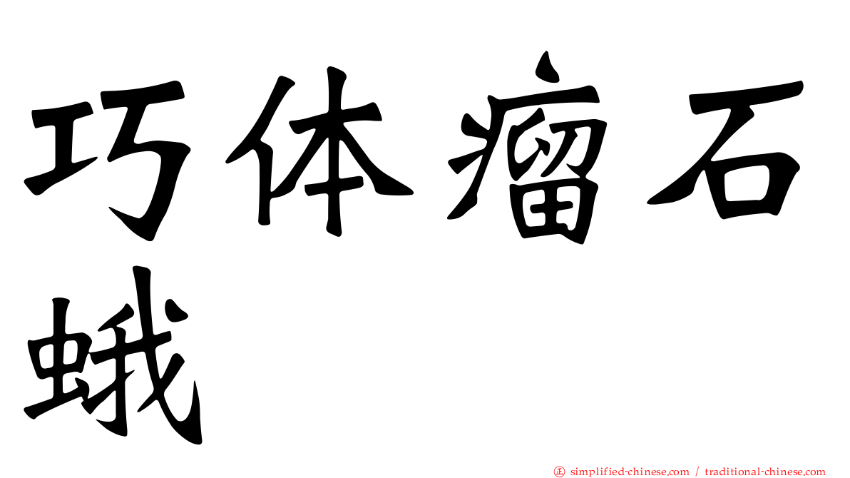 巧体瘤石蛾