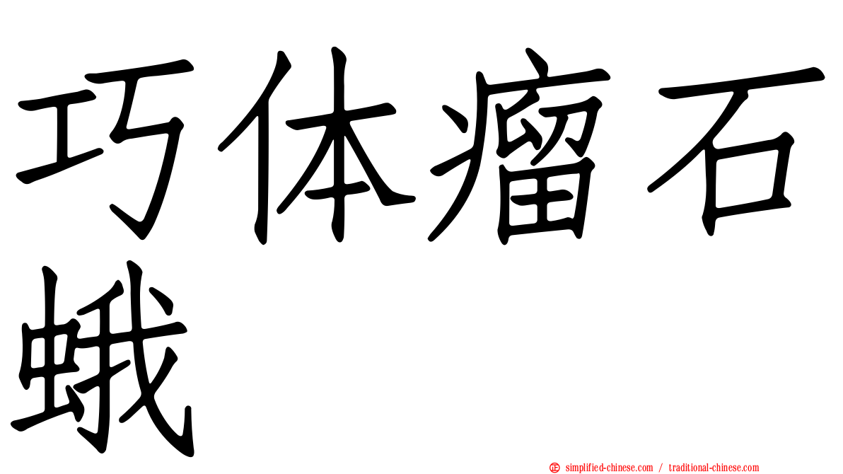 巧体瘤石蛾
