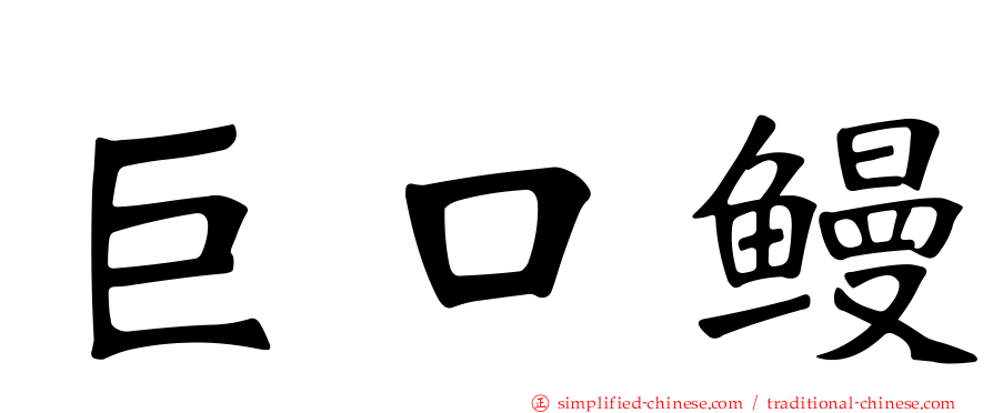 巨口鳗