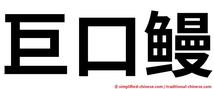 巨口鳗