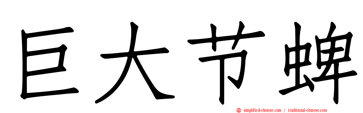 巨大节蜱