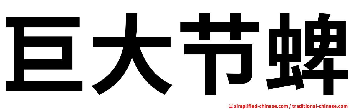 巨大节蜱