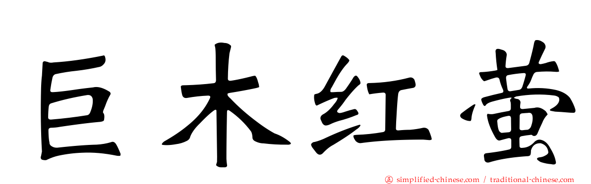 巨木红萤