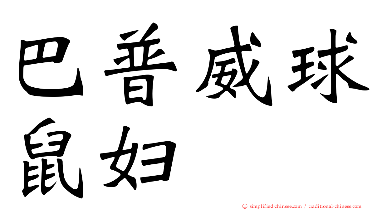 巴普威球鼠妇