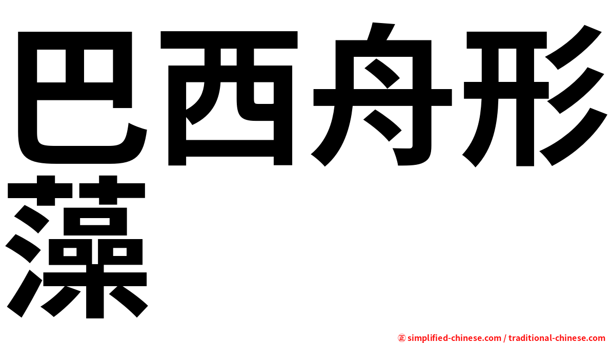 巴西舟形藻