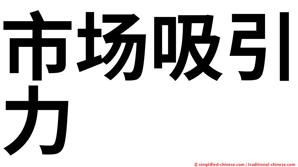 市场吸引力