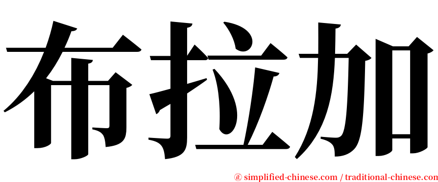 布拉加 serif font