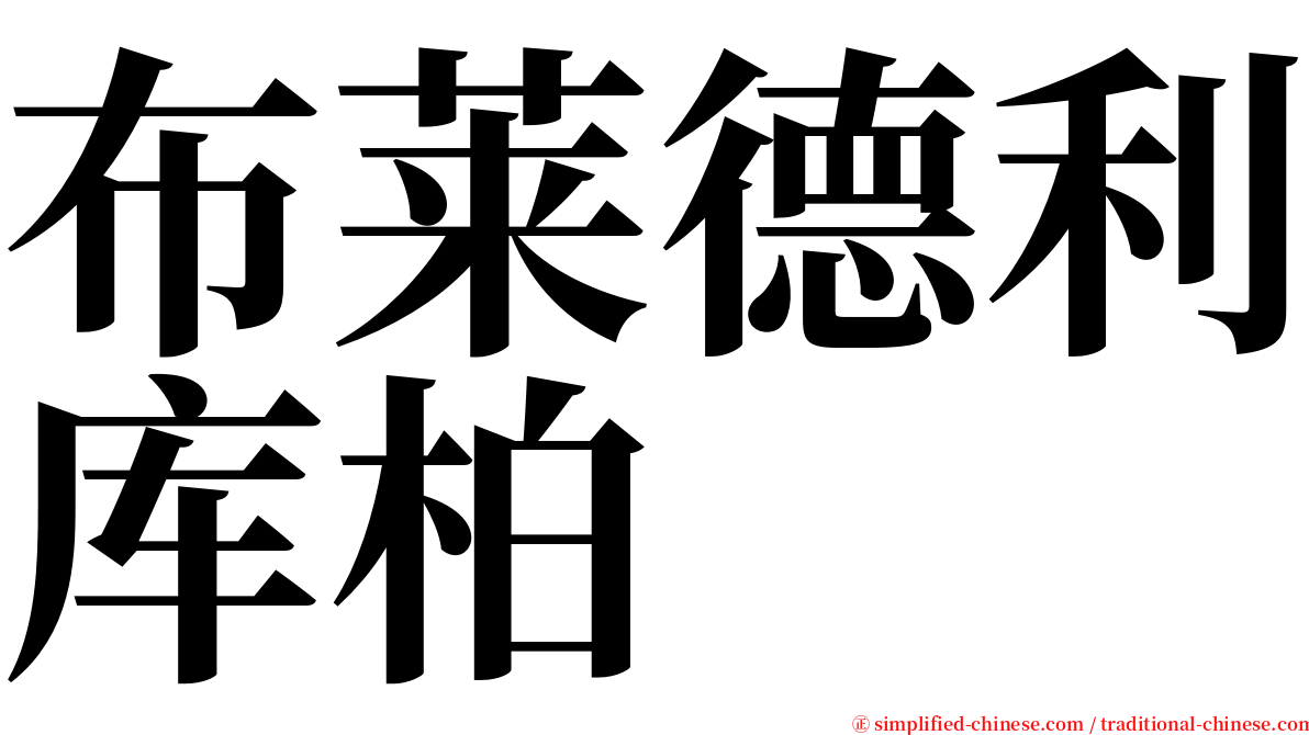 布莱德利库柏 serif font
