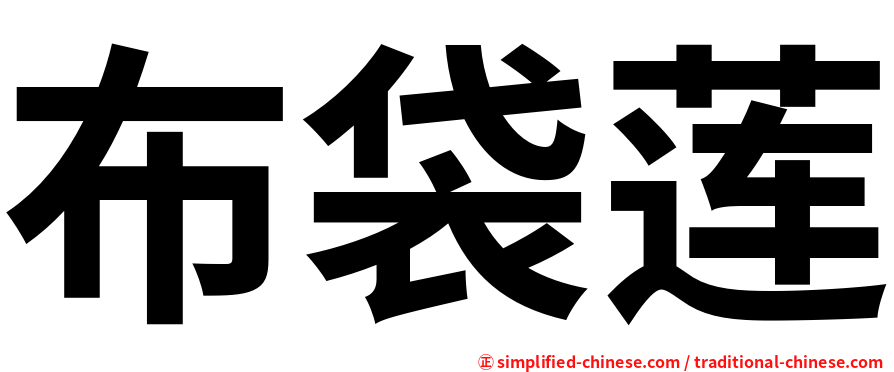 布袋莲