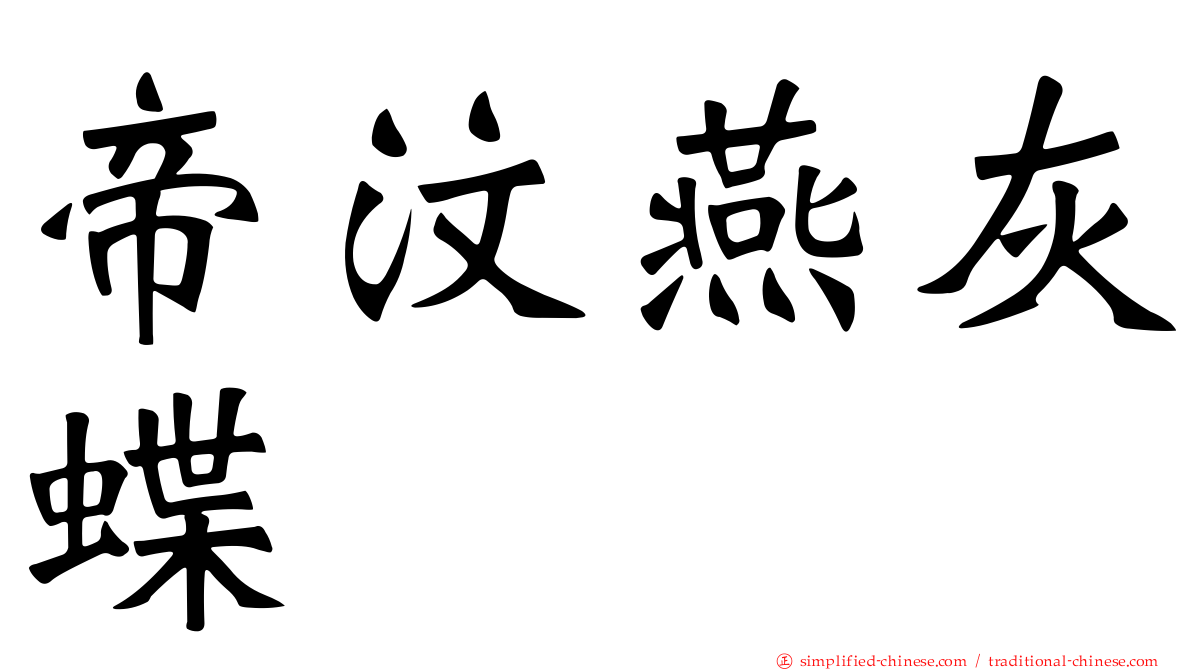 帝汶燕灰蝶