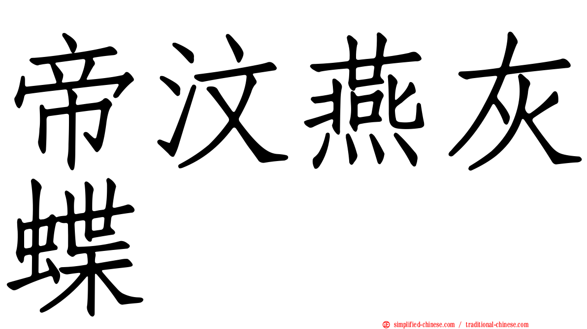 帝汶燕灰蝶