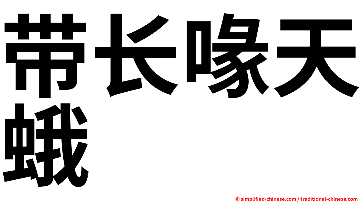 带长喙天蛾