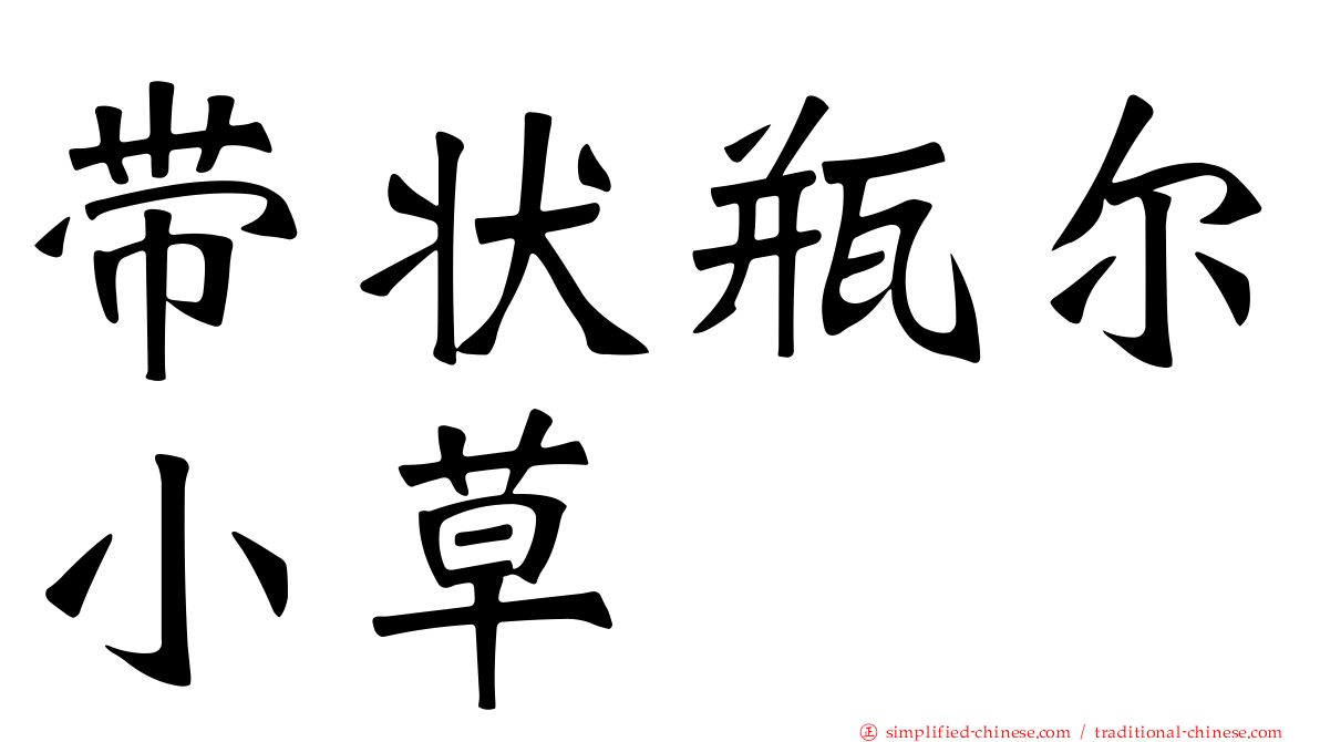 带状瓶尔小草