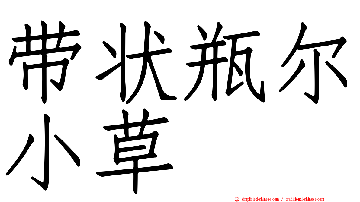 带状瓶尔小草