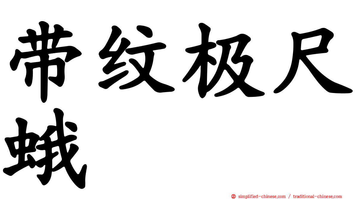带纹极尺蛾