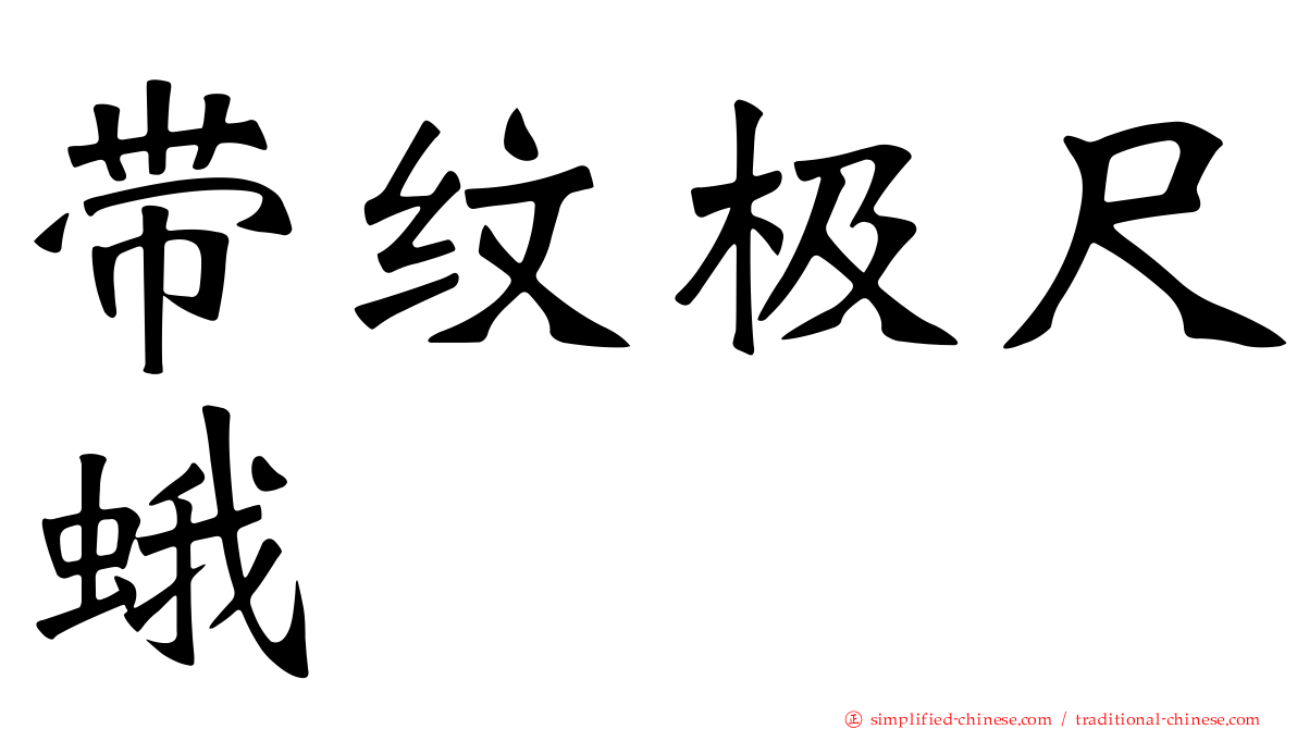带纹极尺蛾