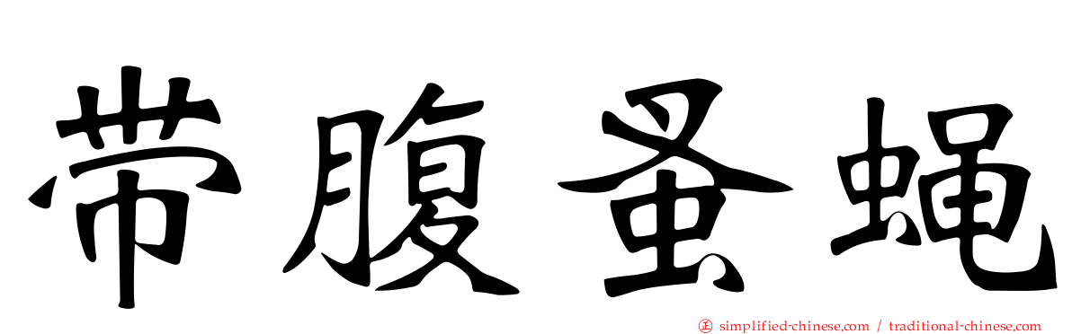 带腹蚤蝇