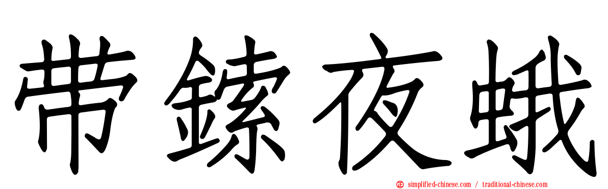 带鎍夜蛾