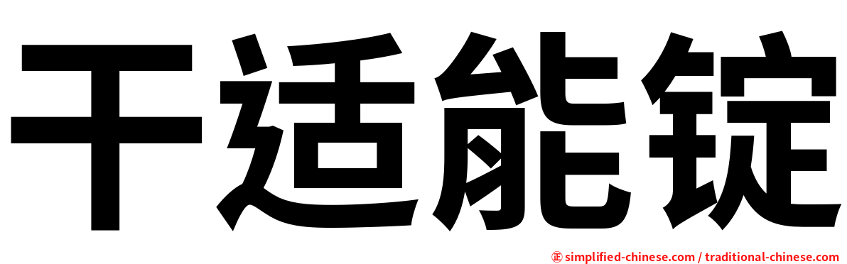 干适能锭