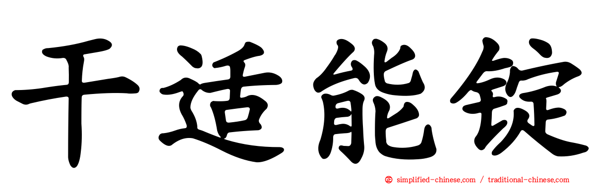 干适能锭