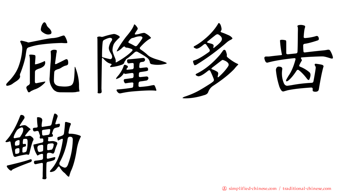 庇隆多齿鳓