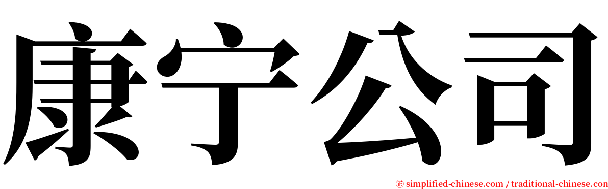 康宁公司 serif font