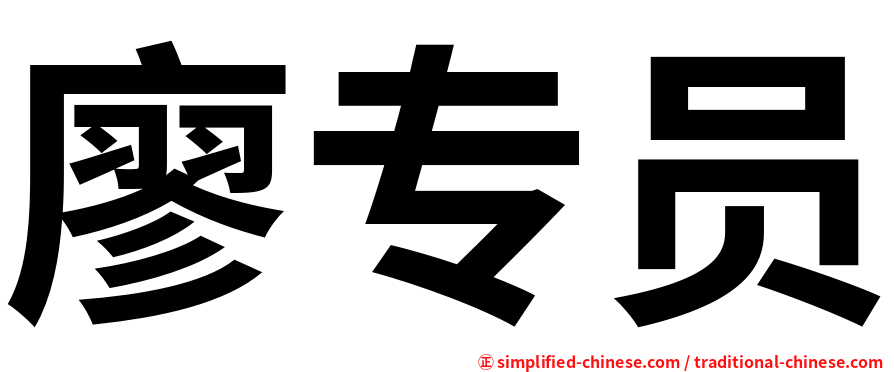 廖专员
