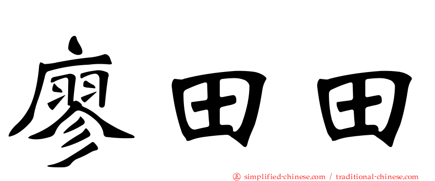廖田田