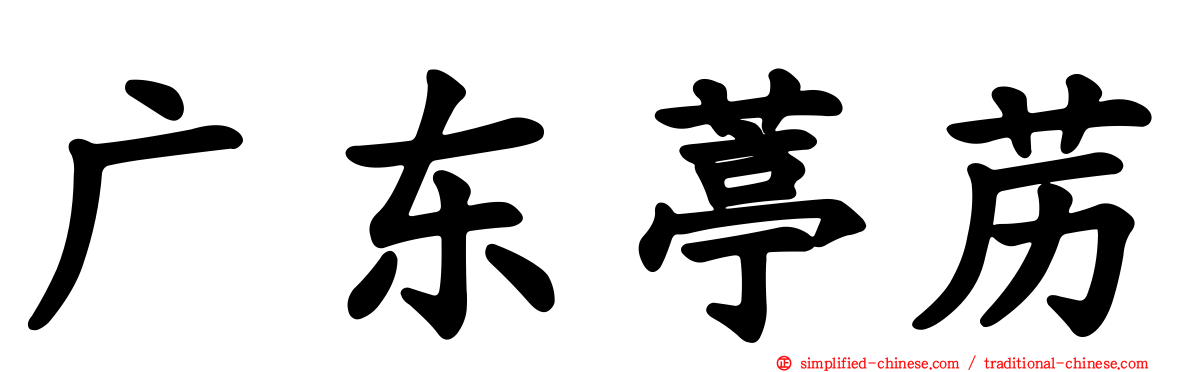 广东葶苈
