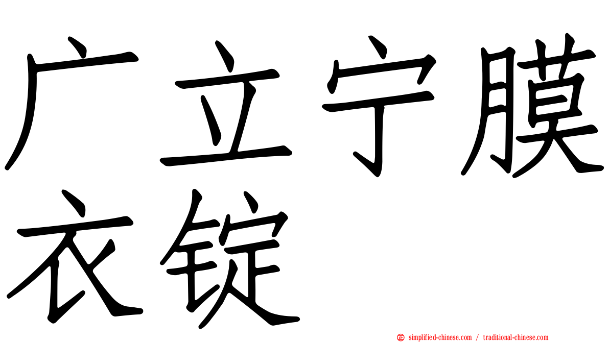 广立宁膜衣锭