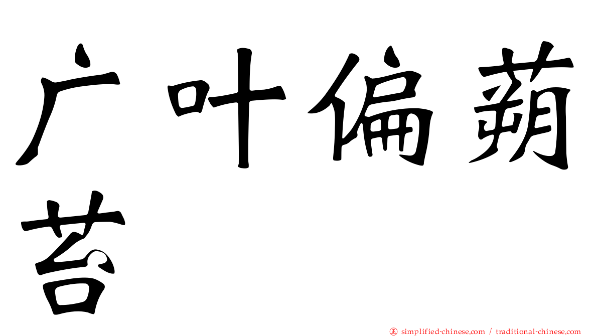广叶偏蒴苔