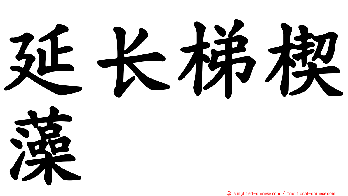 延长梯楔藻