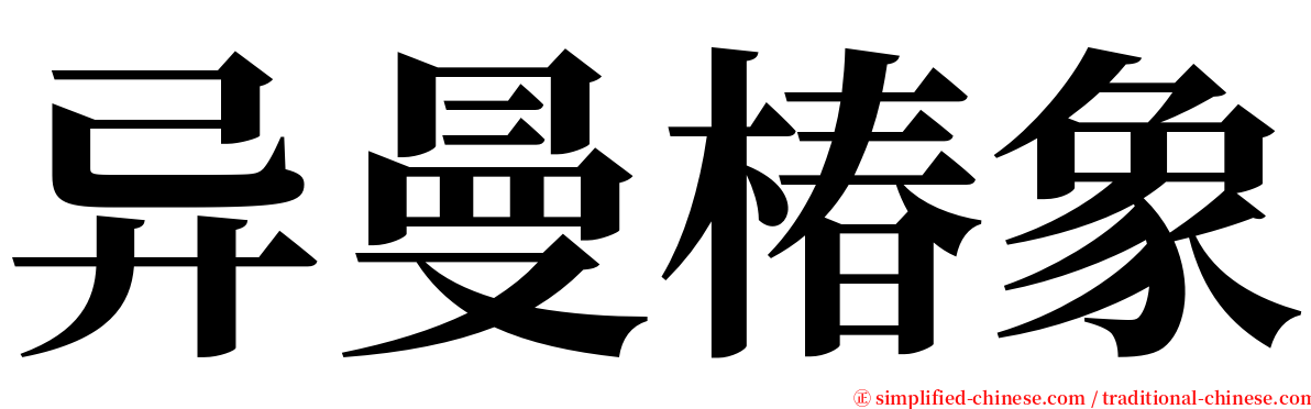 异曼椿象 serif font