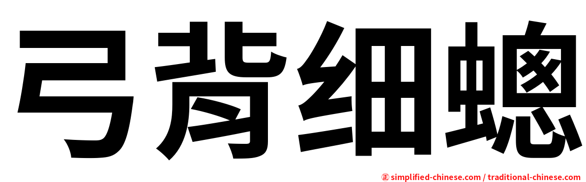 弓背细蟌