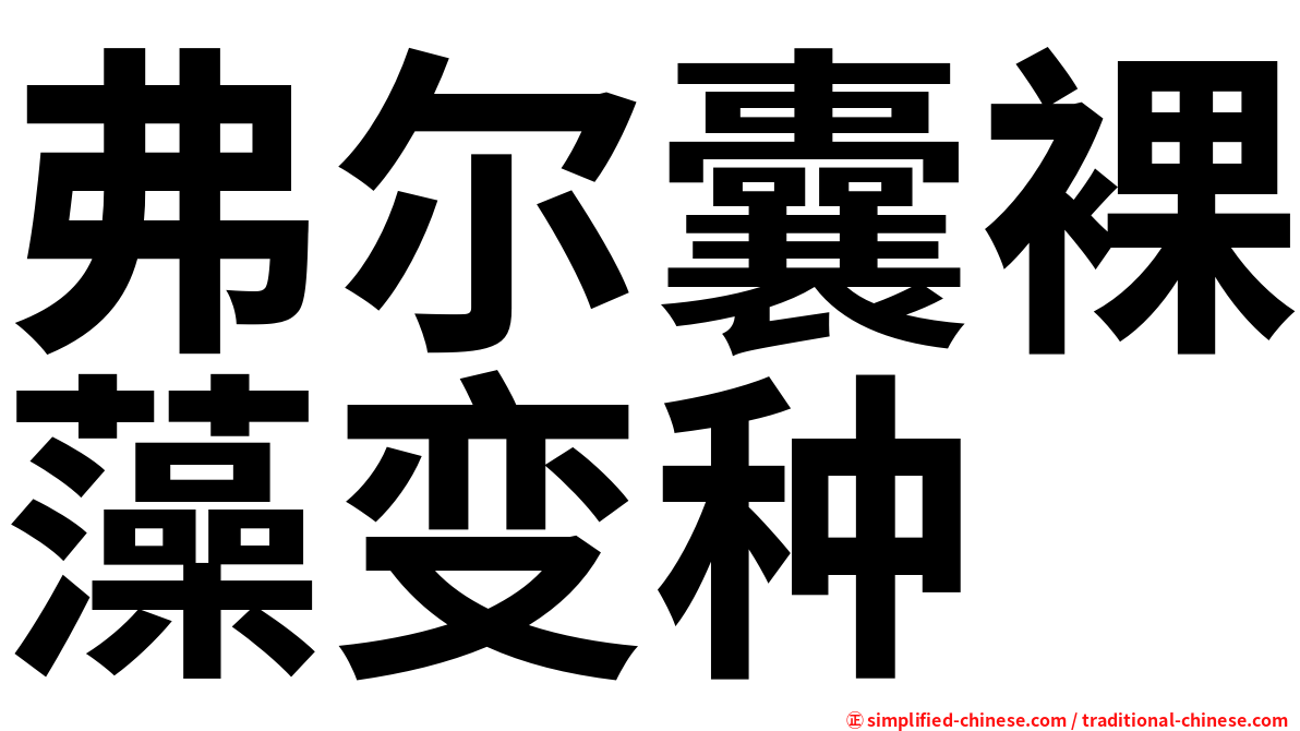 弗尔囊裸藻变种