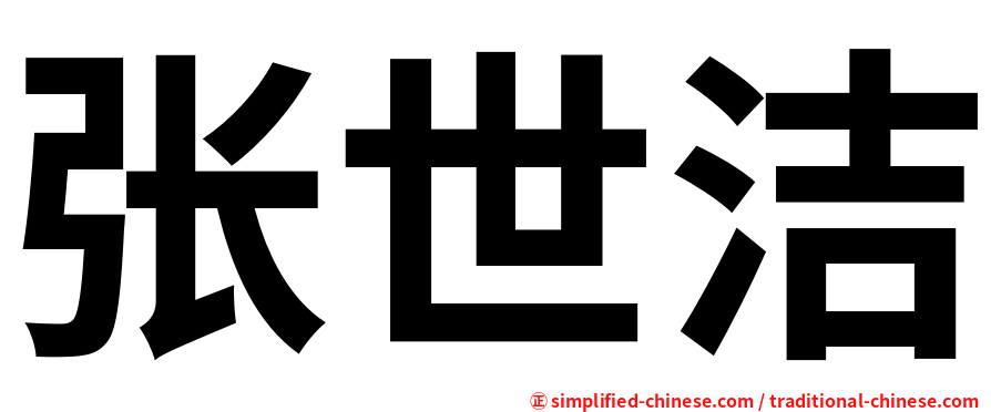 张世洁