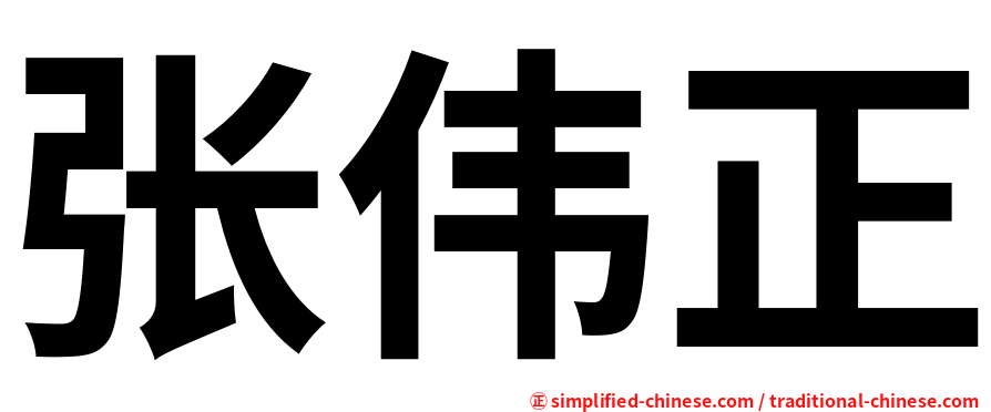 张伟正
