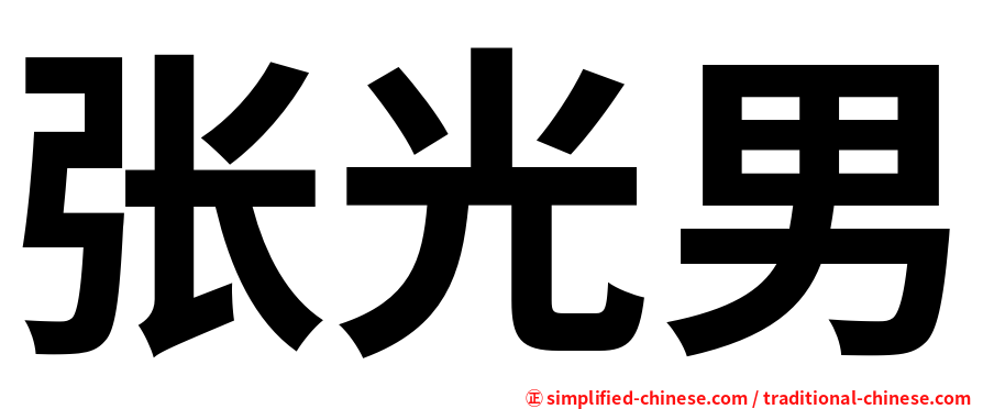 张光男