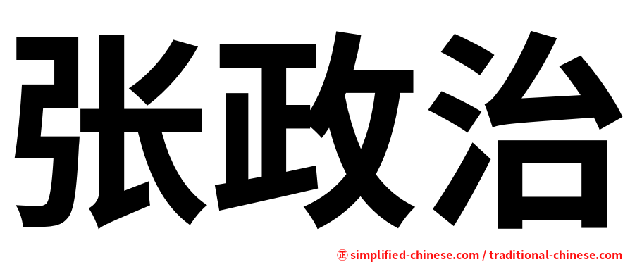 张政治