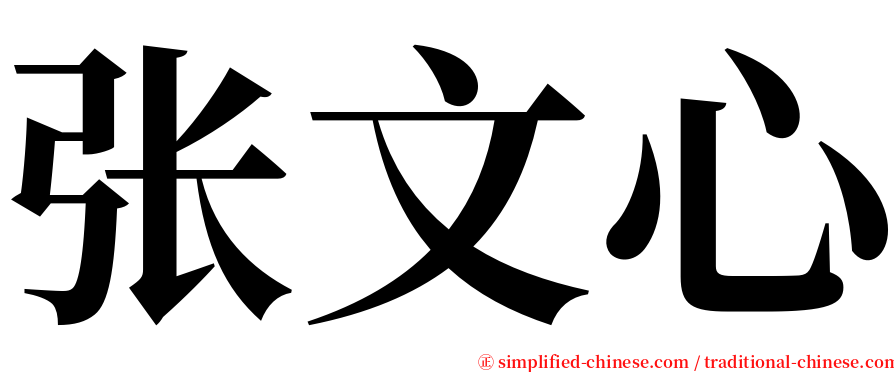 张文心 serif font