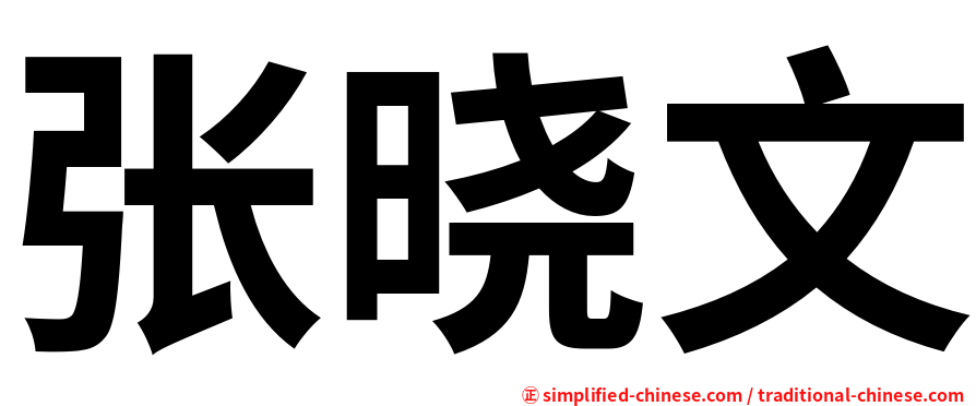 张晓文