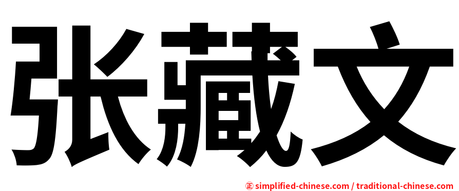 张藏文
