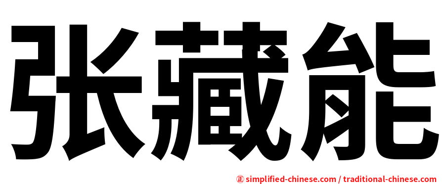 张藏能