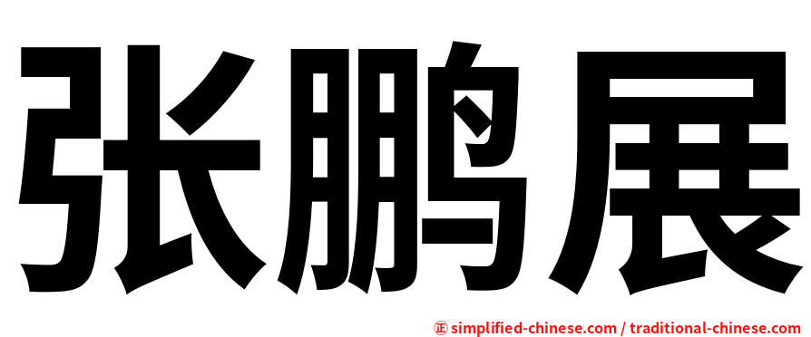 张鹏展