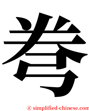 弮 serif font