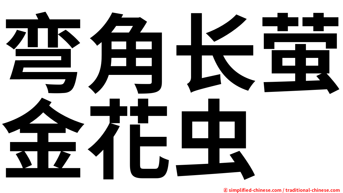 弯角长萤金花虫