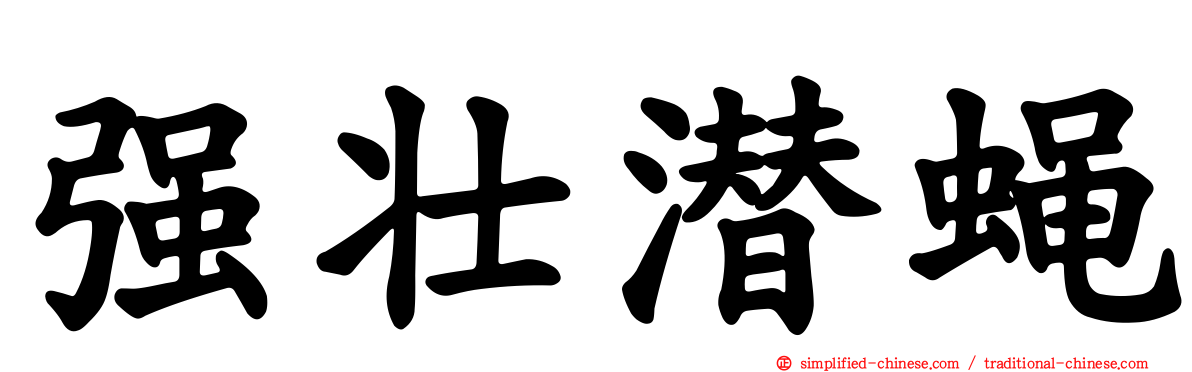 强壮潜蝇