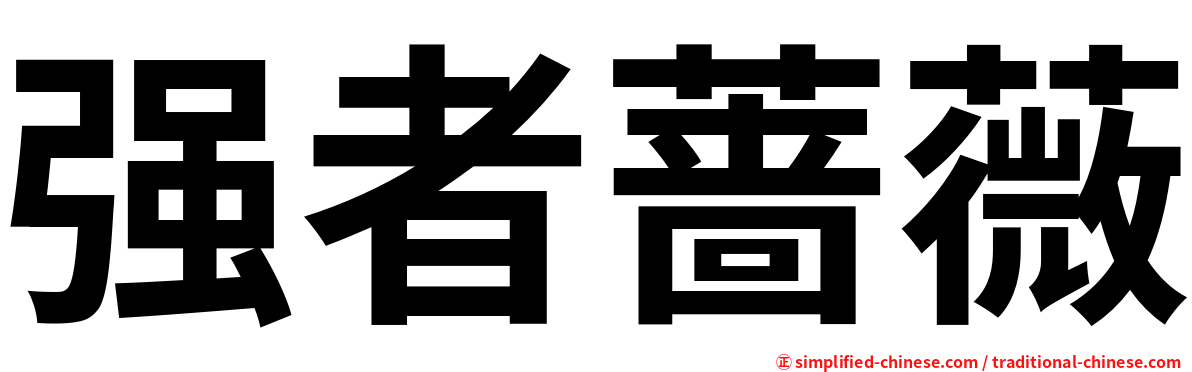 强者蔷薇
