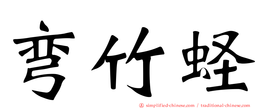 弯竹蛏