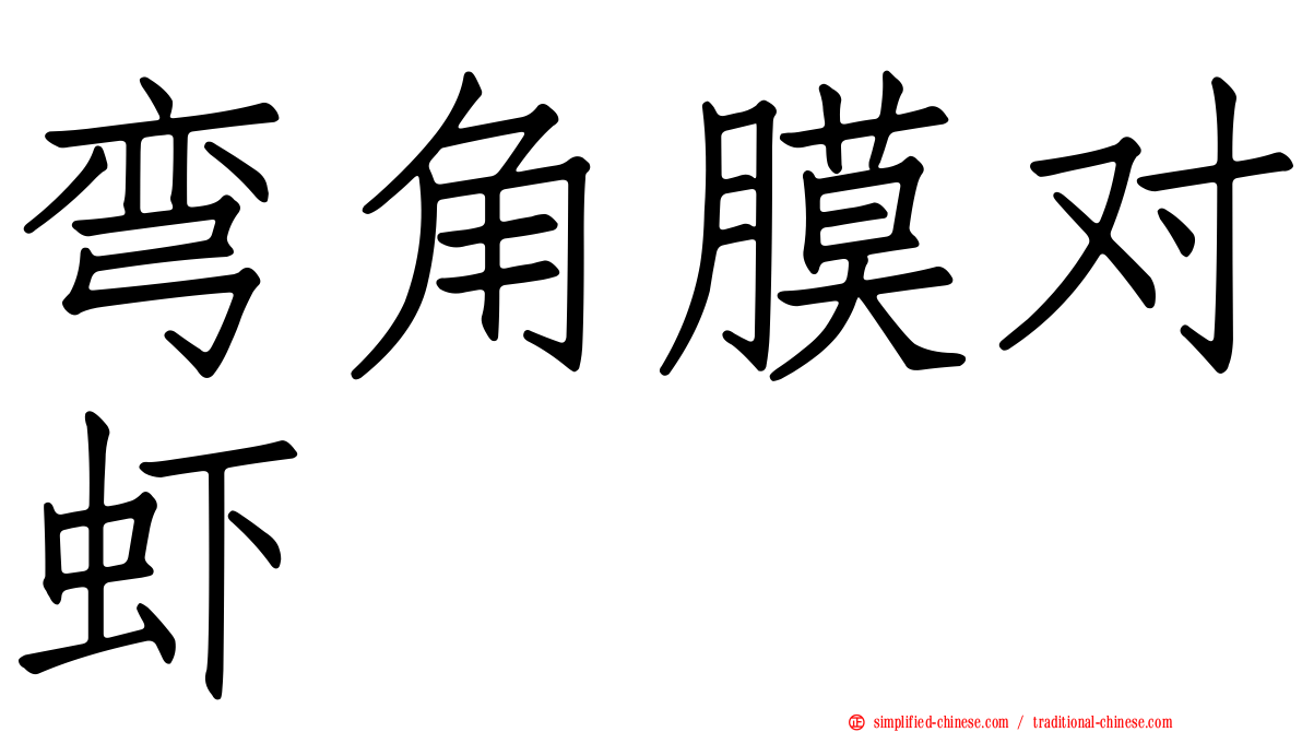 弯角膜对虾